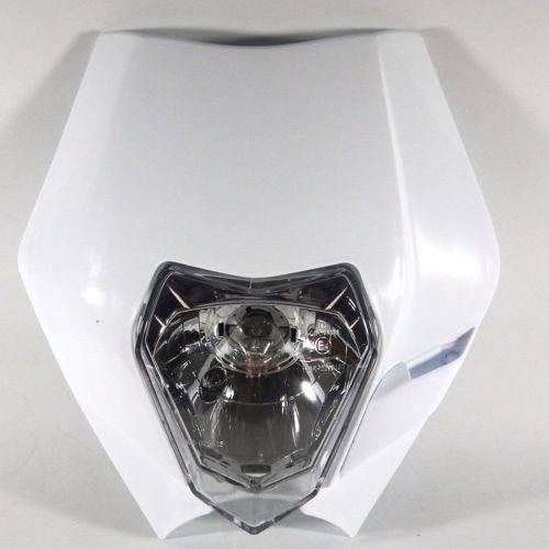 White Rec Reg Halogen Headlight Suit Honda KTM Husqvarna Yamaha Suzuki Kawasaki - TDRMOTO