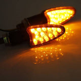 4x Carbon LED Turn Signal Indicators Blinker Amer Lights For KTM 525 EXC Racing - TDRMOTO