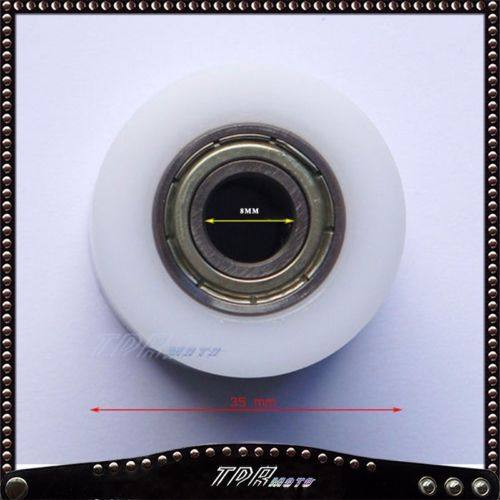 8mm White Pulley Chain Rollers Tensioner Atomik Pitpro Thumpstar DHZ Dirt Pit - TDRMOTO