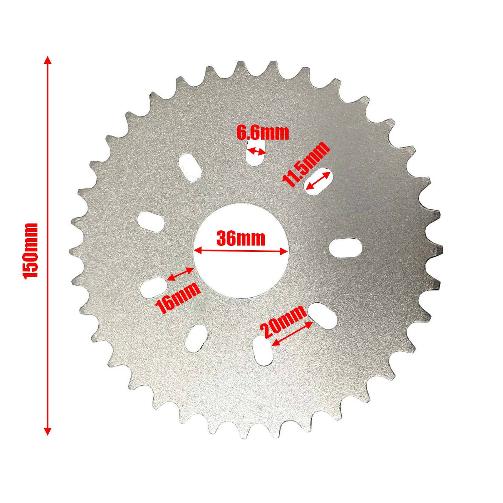 36T Sprocket Fit 49cc 50cc 66cc 80cc Motorised Bicycle Motorized Bike Parts - TDRMOTO