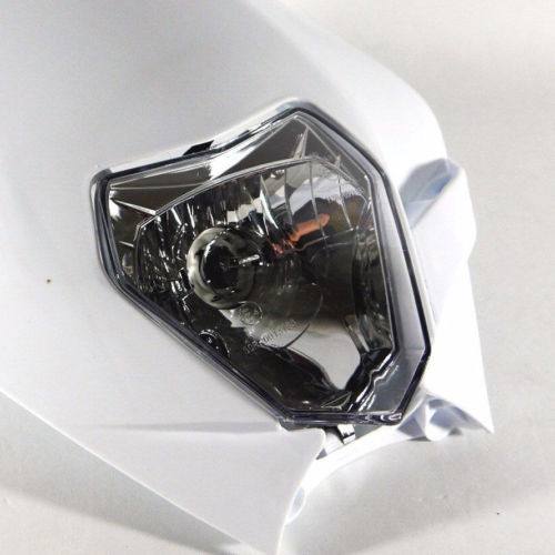 White Rec Reg Halogen Headlight Suit Honda KTM Husqvarna Yamaha Suzuki Kawasaki - TDRMOTO