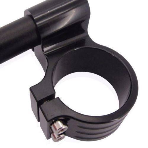 Black 48mm CNC 1" Riser Clip-On Handlebar Honda CBR600RR/F5 05-06 CBR600RR 07-14 - TDRMOTO