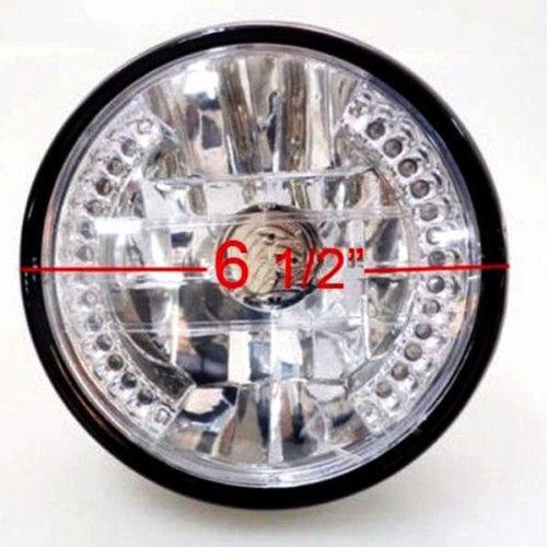 6.5" Motorcycle Headlight Amber LED Turn Signal Indicators For Harley Cafe Racer - TDRMOTO