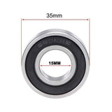6202 RS Bearing rim 15mm axle wheel Bearings Sealed 35mm x 15mm X 11mm - TDRMOTO