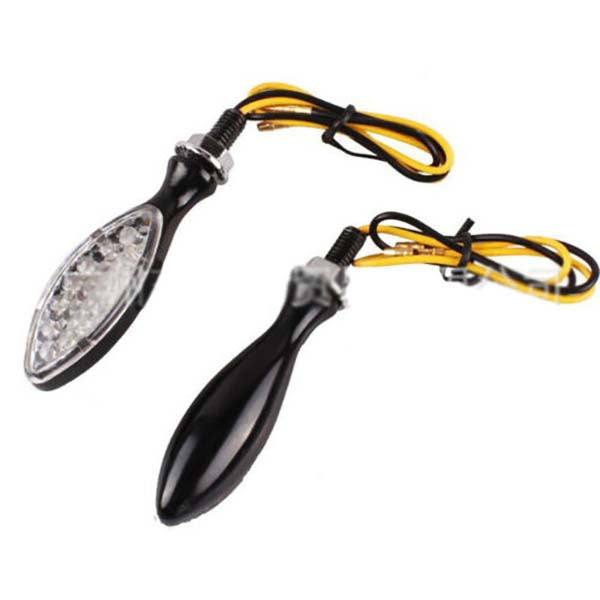 8mm Black TURN SIGNAL LED INDICATOR 4 Yamaha Dual Sport Motorcycle Dirt Bike - TDRMOTO