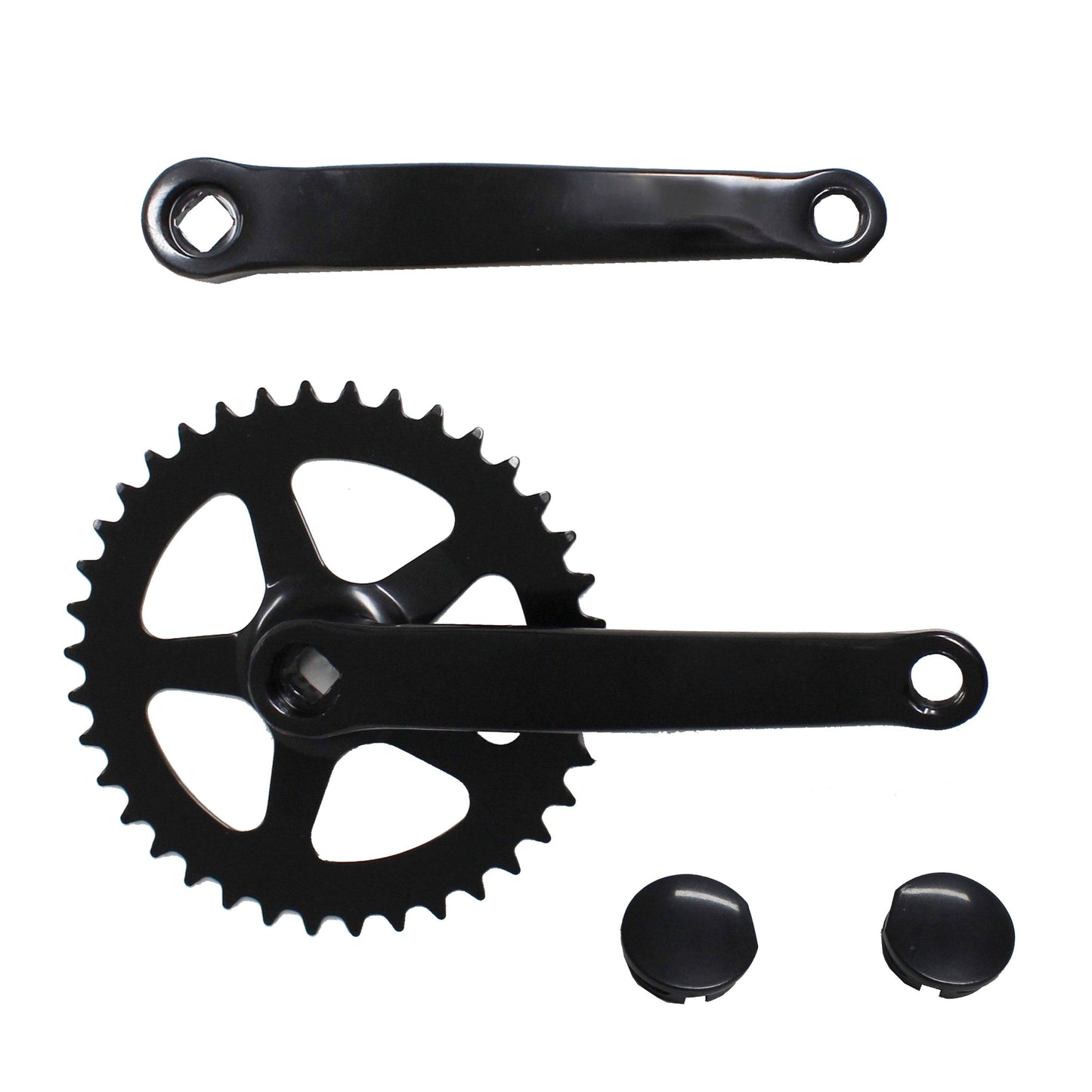 170mm 38T Square Taper Crank Single Speed Crankset Steel - TDRMOTO