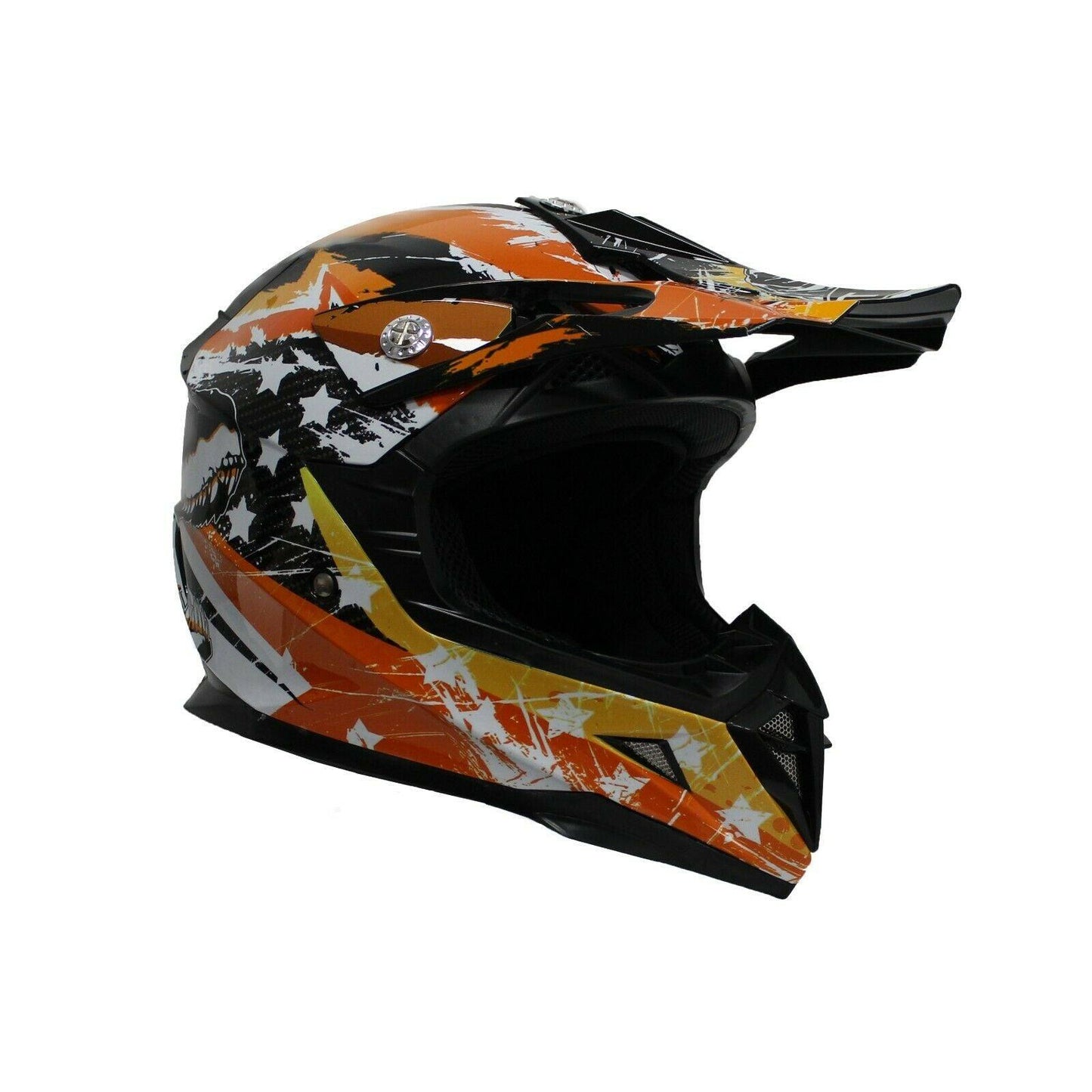 Orange Motorcycle Helmet for Kids/Youth/Boy/Girl/Children - TDRMOTO