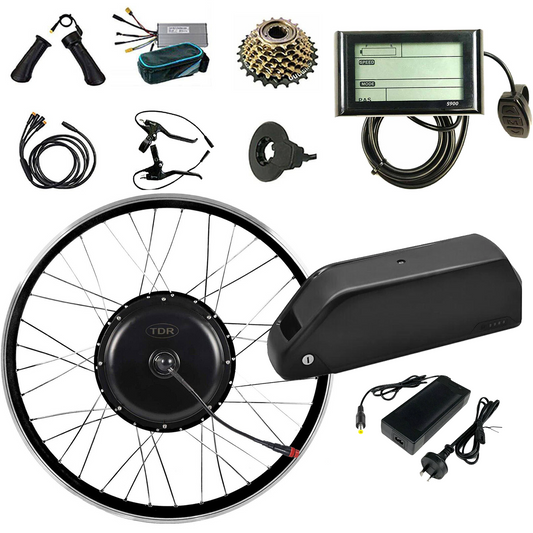 2000W 26'' Inch EBike Bicycle Conversion Kit 52V 15A Battery