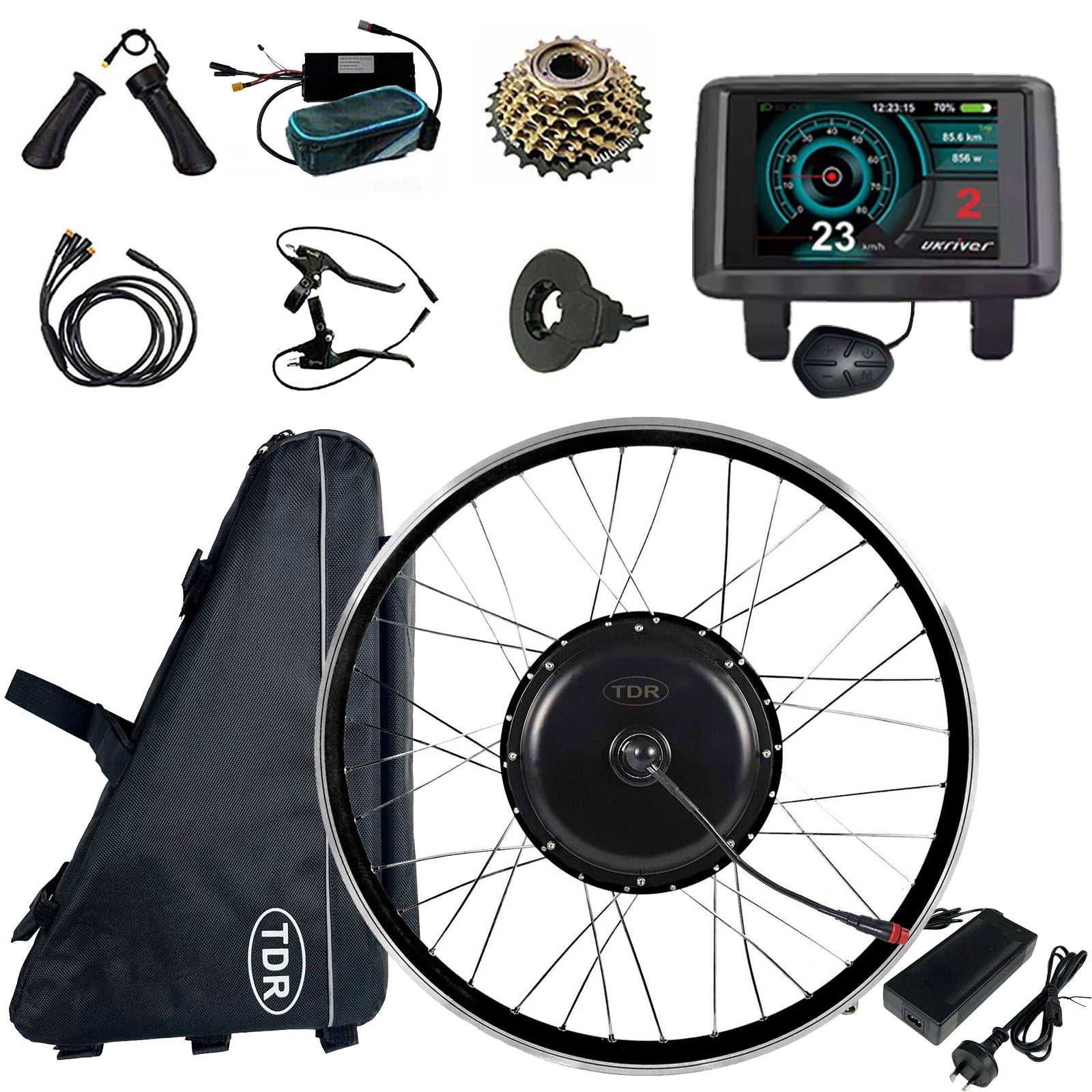 28'' 29'' 700C 1500W Rear Ebike Electric Bicycle Conversion Kit 48v 20AH Triangle Battery MTX Rim – TDRMOTO