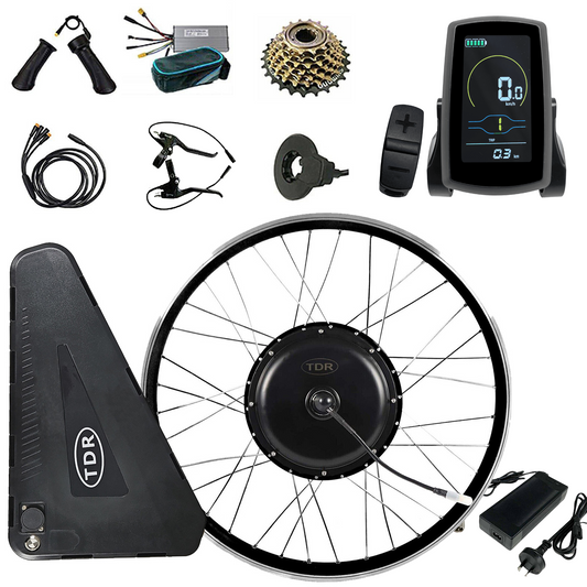 700C 28 29 Inch 2000W Rear Ebike Electric Bicycle Conversion Kit 52v 20.8AH Battery