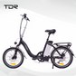 TDR 250W 20" Step-Through Black Folding Electric Bike eBike Pedal Assist 10Ah/15Ah Battery