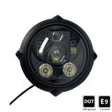 DOT SAE Motorbike Headlight LED Projector Vintage Custom Retro Bike 7'' Inch Chopper - TDRMOTO