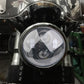 DOT SAE E9 Approved 5.75 Inch Round Silver LED Headlight Hi/Lo Motorcycle Hi/Lo Projector For Harley