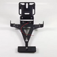 Universal Motorcycle Adjustable License Number Plate Frame Holder Bracket with Number Plate Light Rear Reflector