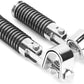 U-Clamp Motorcycle Foot Pegs Rest Highway Engine Crash Bar For Harley 1"~ 1-1/4"