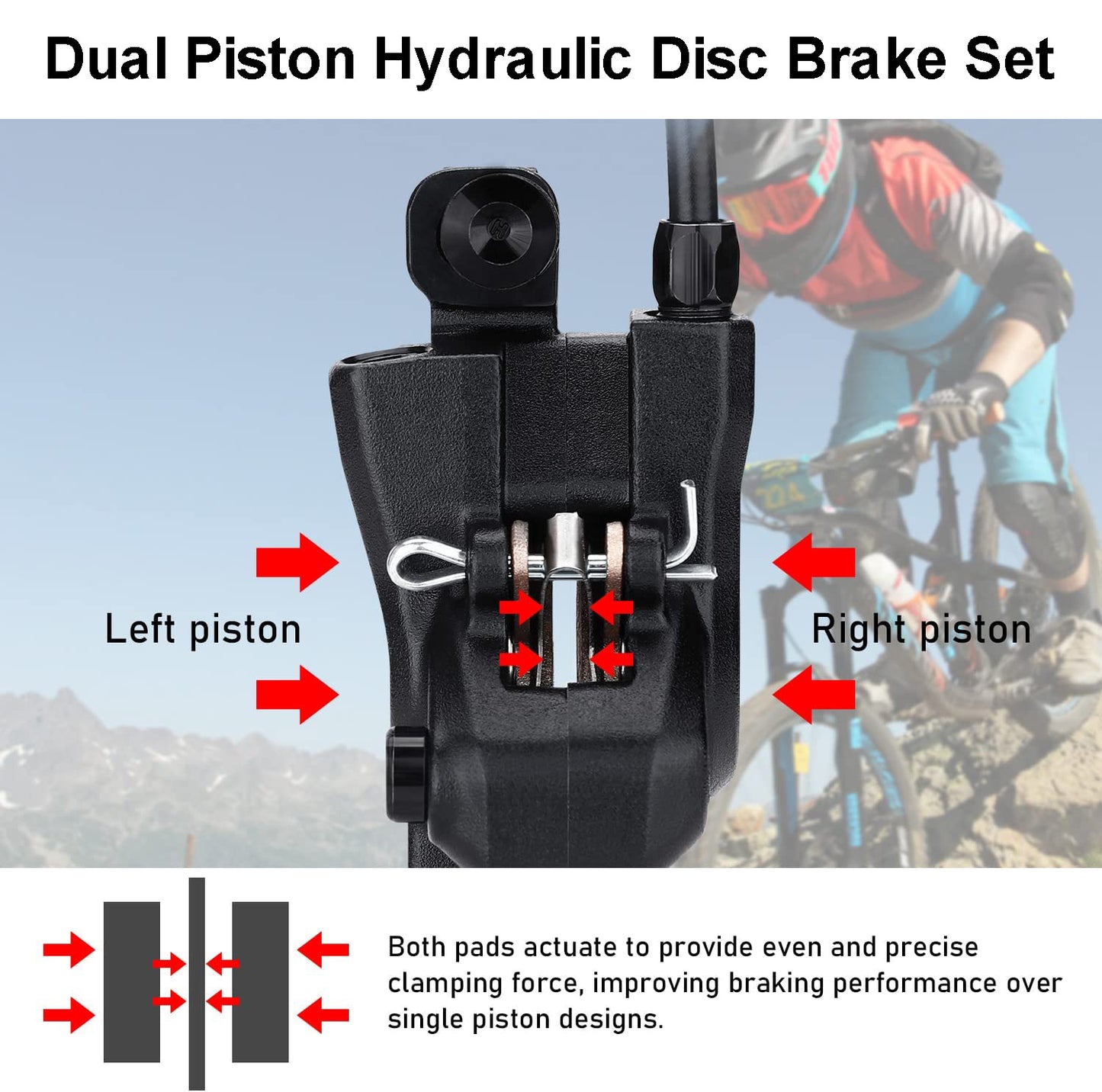 XOD E-Bike Brake 3 PIN waterproof plug Hydraulic Disc Cut Off Power Brakes