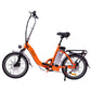 TDR 250W 20" Step-Through Orange Folding Electric Bike eBike Pedal Assist 10Ah/15Ah Battery