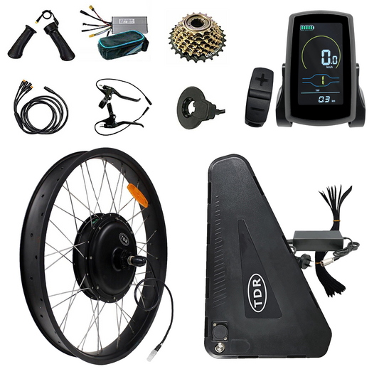 Electric Bike Rear Conversion Kit 2000W 26" 20Ah FAT TYRE Battery Bicycle EBike