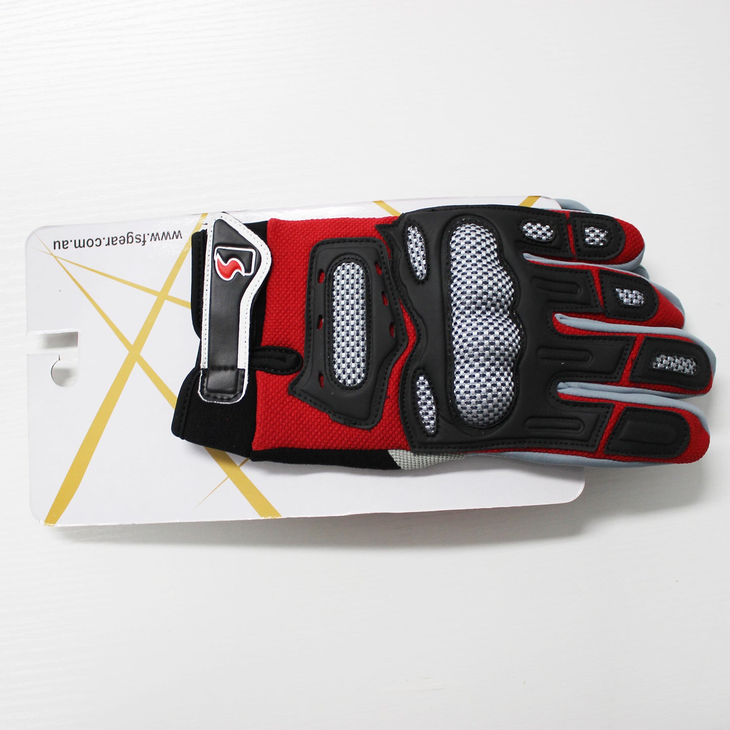 Red/Blue/White Motorcycle Knuckle Gloves Motorbike Gear MX Motorcross