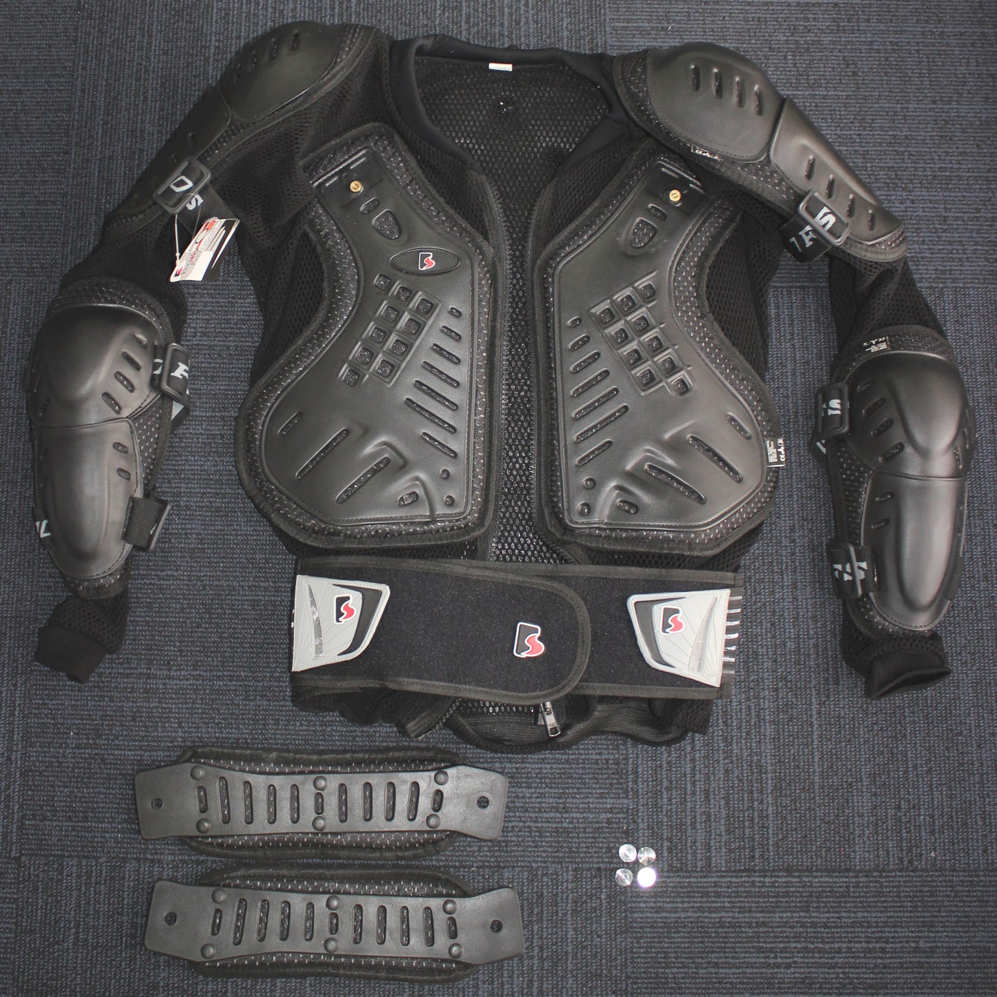 Motorcycle MX Full Body Armor Jacket Motor Racing Spine Chest Protector Gear XXL