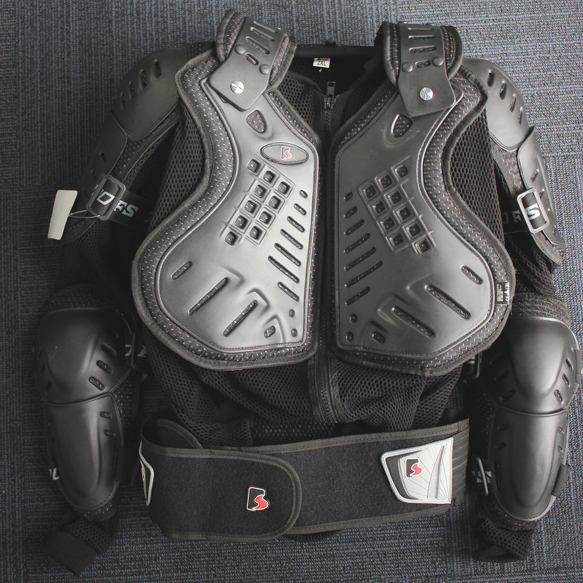Motorcycle MX Full Body Armor Jacket Motor Racing Spine Chest Protector Gear XXL - TDRMOTO