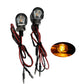 2 x Motorcycle LED Turn Signal Lights Amber Indicators Mini Blinkers Universal Tinted Black/Clear