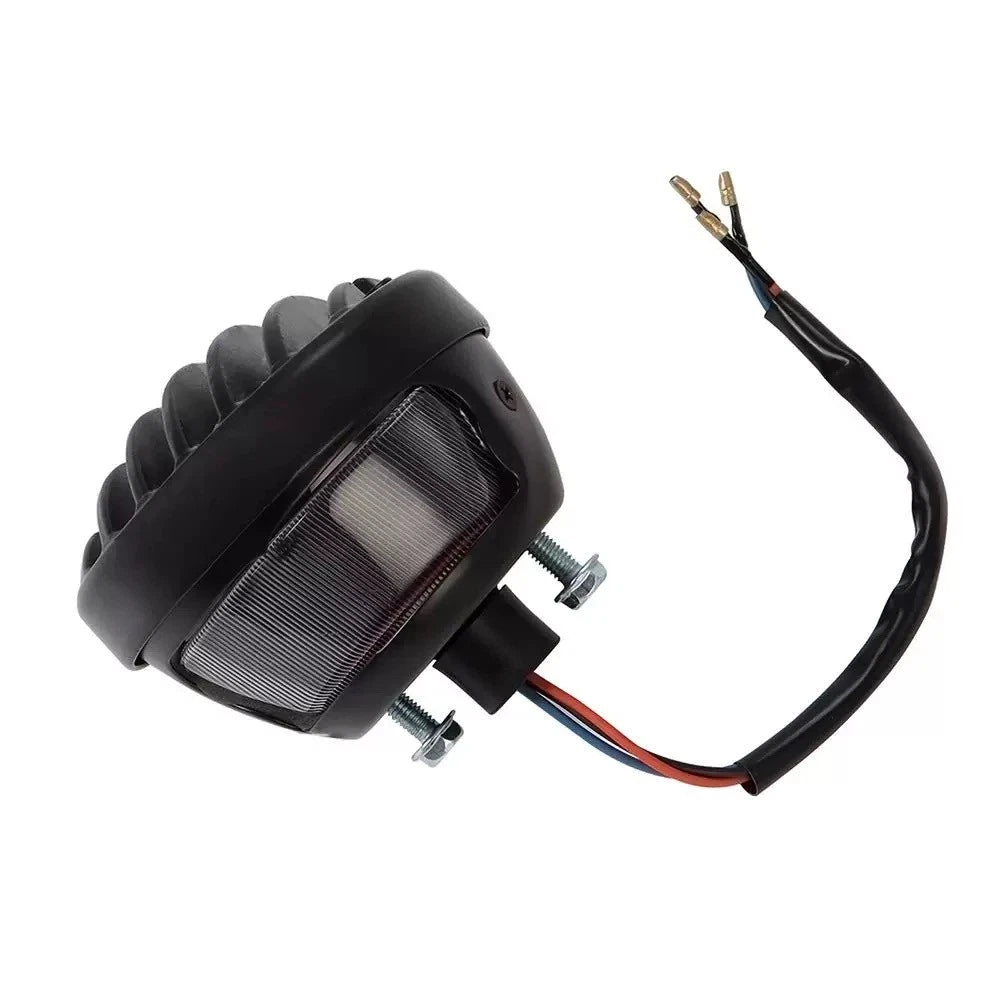 Universal Motorcycle LED Tail Light Red Lens Black Rear Brake Lamp 12V