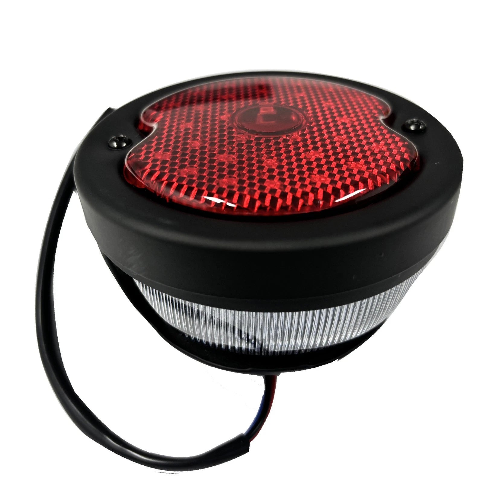 Motorcycle Retro Round LED Tail Brake Light 12V Epoxy Coated Steel for Cafe Race - TDRMOTO