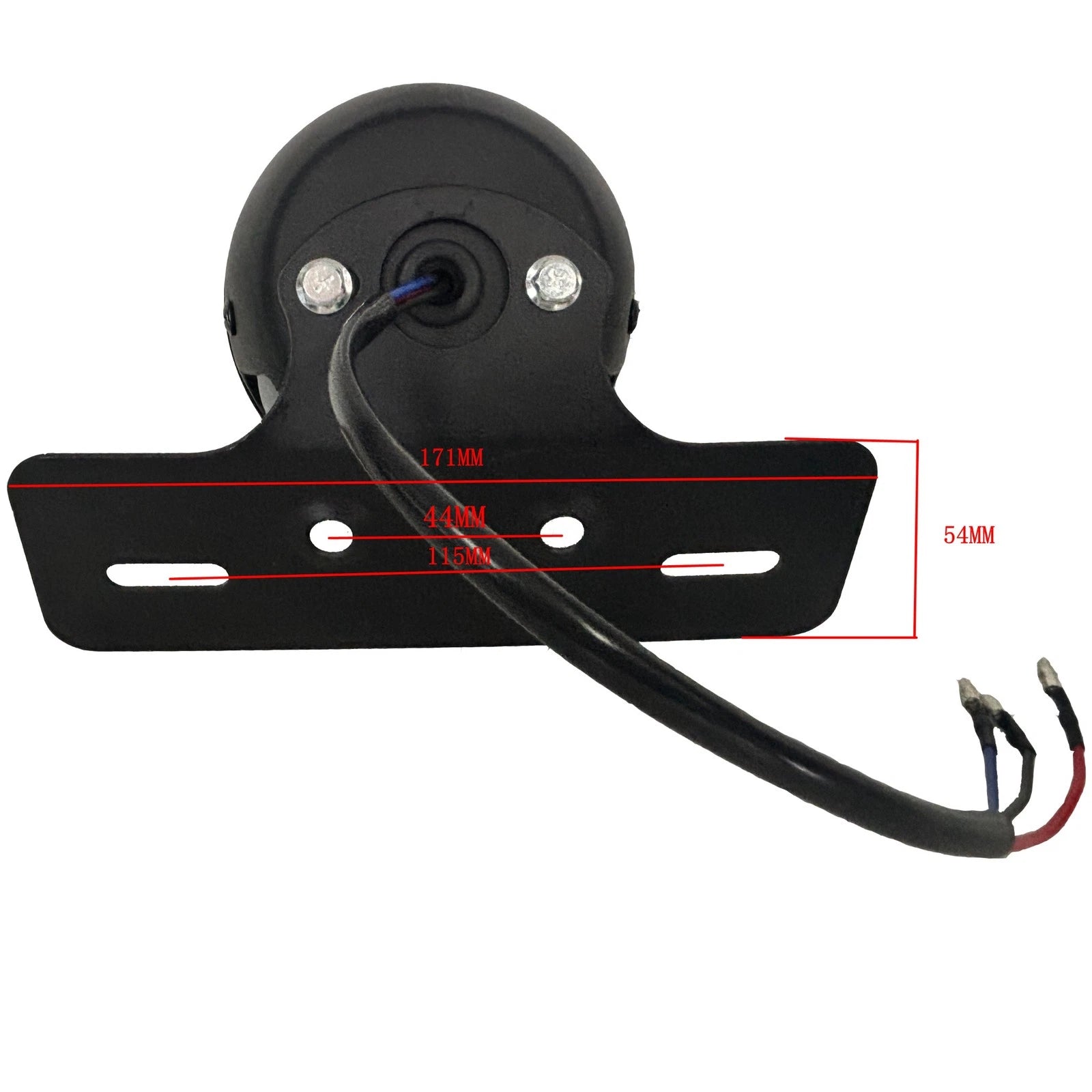 Retro Style 12V LED Motorcycle Taillight with Plate Bracket for Street fighters - TDRMOTO