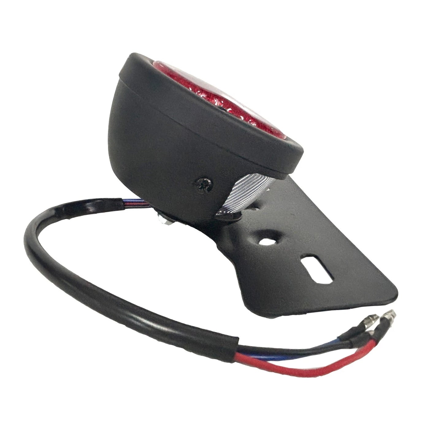 Retro Style 12V LED Motorcycle Taillight with Plate Bracket for Street fighters