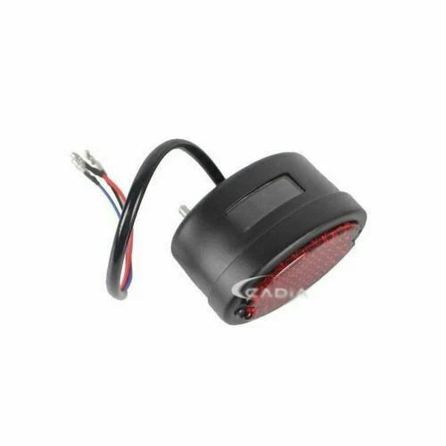 Motorcycle LED Rear Brake Stop Tail License Plate Light Cafe Racer Red Lens