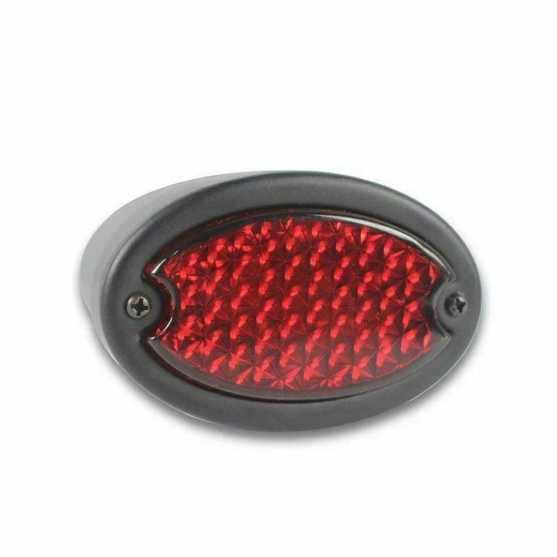 Motorcycle LED Rear Brake Stop Tail License Plate Light Cafe Racer Red Lens