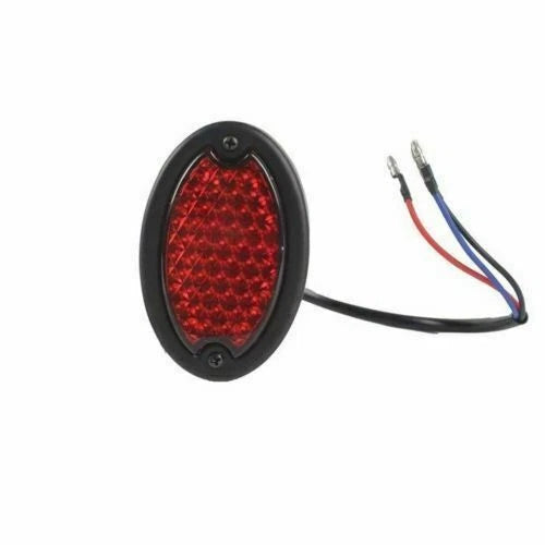 Motorcycle LED Rear Brake Stop Tail License Plate Light Cafe Racer Red Lens