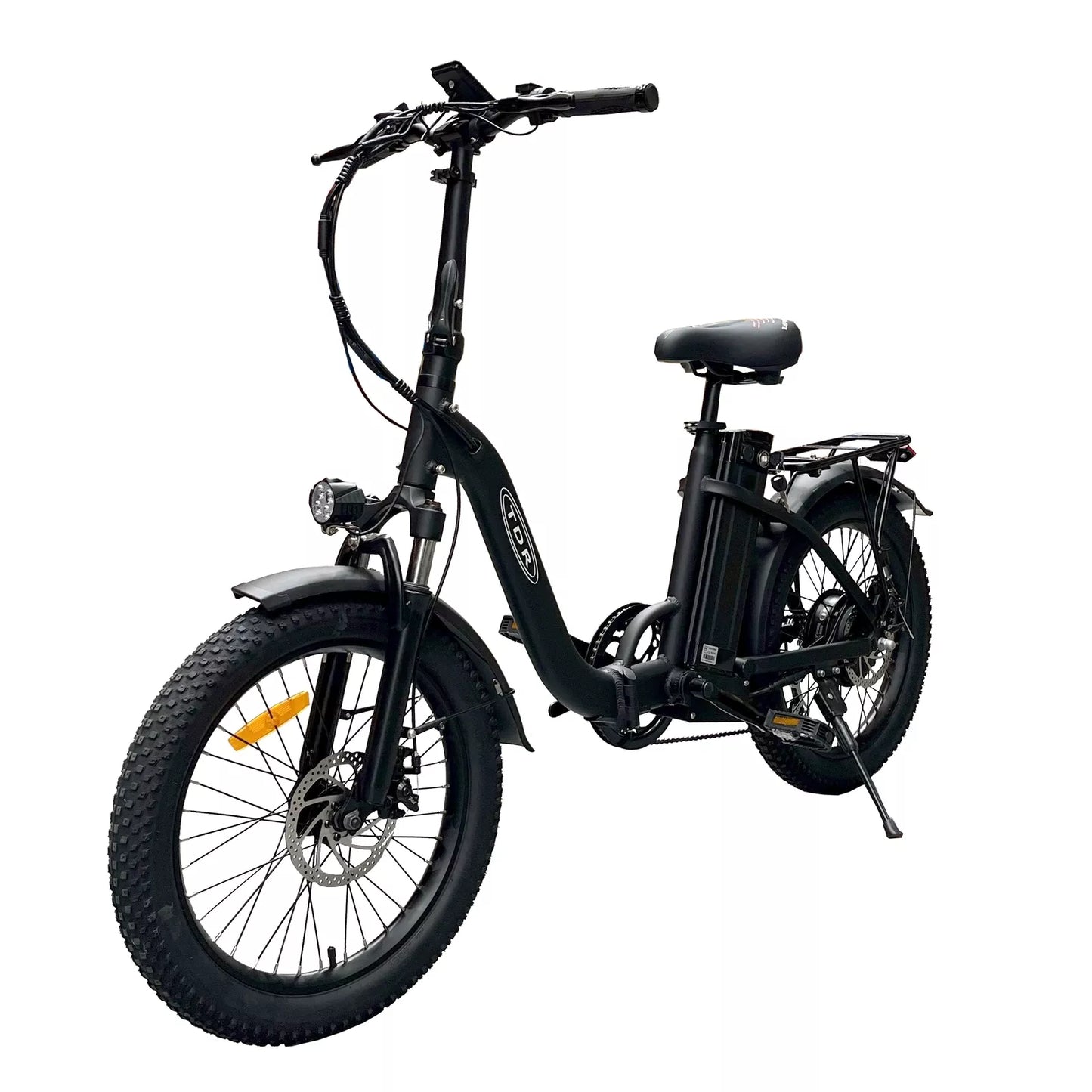 TDR 500W Fold Electric Bike 20''Bicycle Commuter E-Bike Black