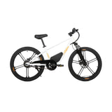 Eunorau 24" Wheel Electric Bicycle for Junior Kids 24V 10AH 250W White EBIKE 3 SPEED