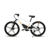 Eunorau 24" Wheel Electric Bicycle for Junior Kids 24V 10AH 250W White EBIKE 3 SPEED