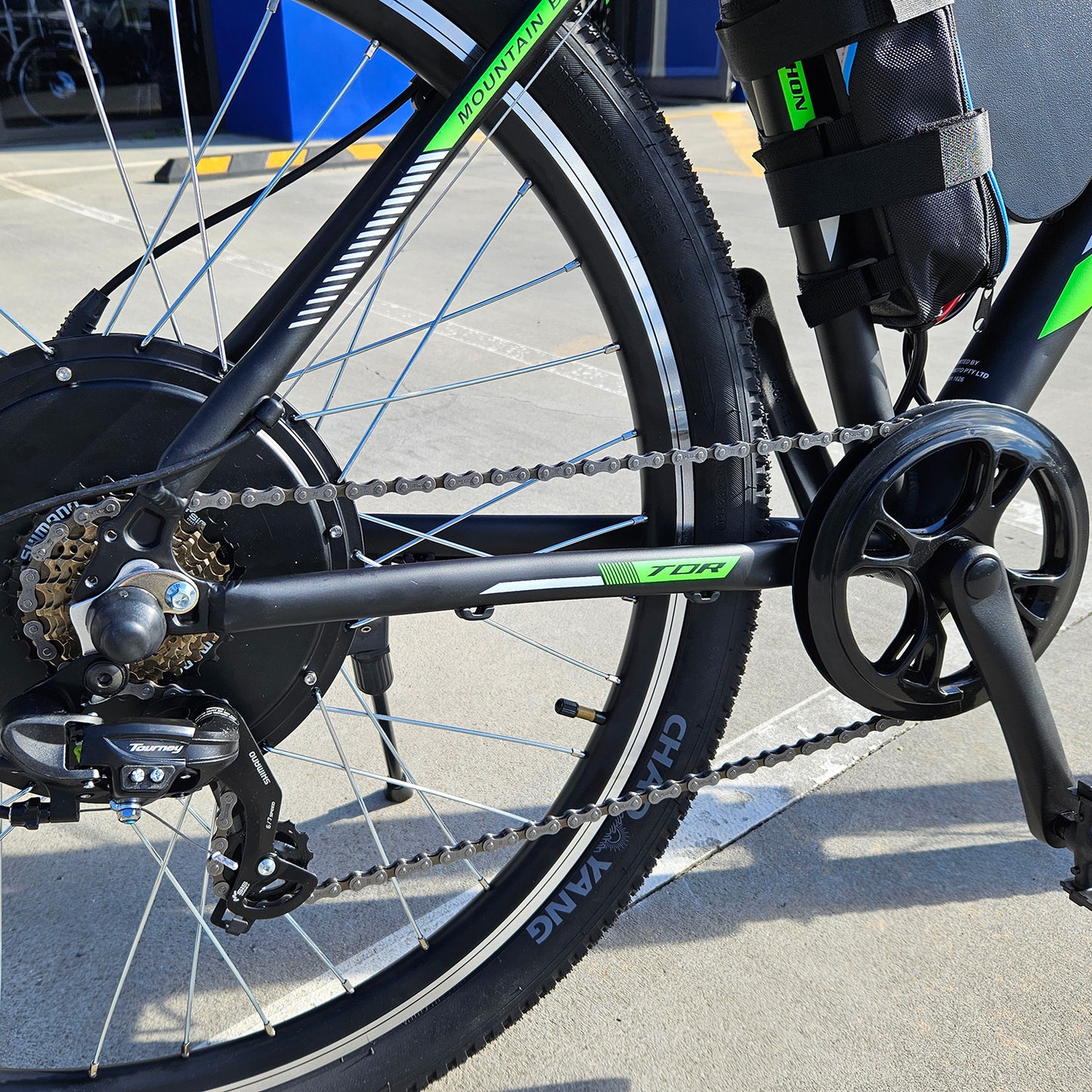 1500W TDR Mountain Electric Bike 26'' 27.5' 29" Triangle Battery