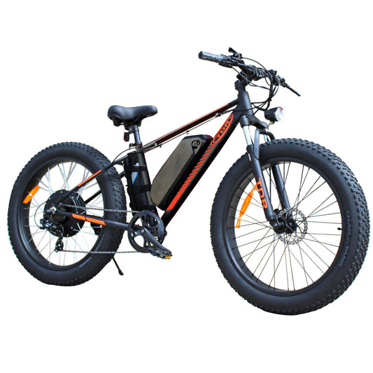 26" E-bike 1500W Fat Tire Mountain eMTB Beach Gravel Snow Electric Bicycle Downtube Battery