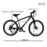 TDR TitanX Mountain Bike Shimano 7 Speed Aluminium Frame Push Bike