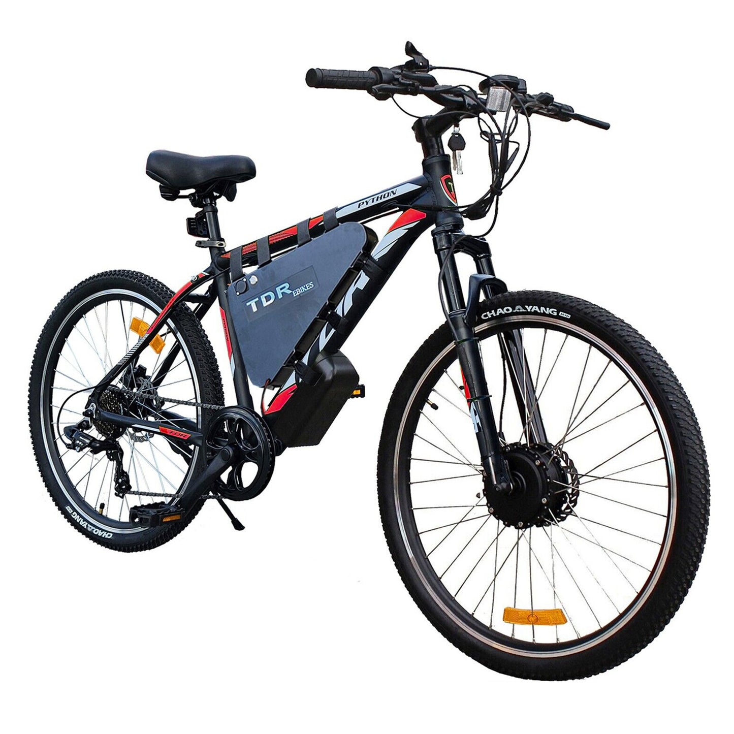 500W Front Hub TDR Mountain Electric Bike 26'' 27.5'' 29" Triangle Battery