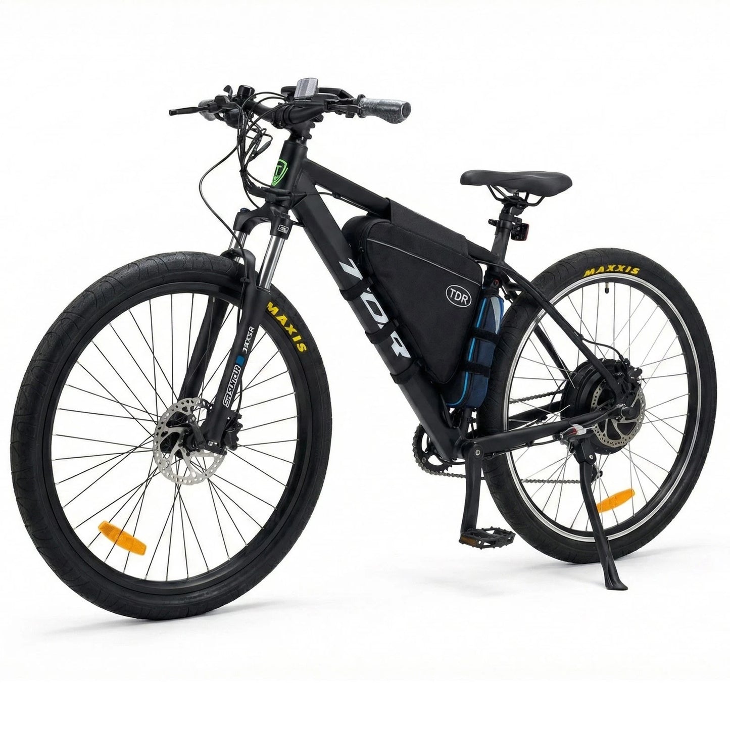 1500W TDR Mountain Electric Bike 29" Bagged Battery Black Frame
