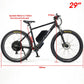 350W TDR Mountain Electric Bike 29" Downtube Battery Black Frame - TDRMOTO