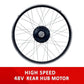 350W TDR Mountain Electric Bike 29" Downtube Battery Black Frame - TDRMOTO