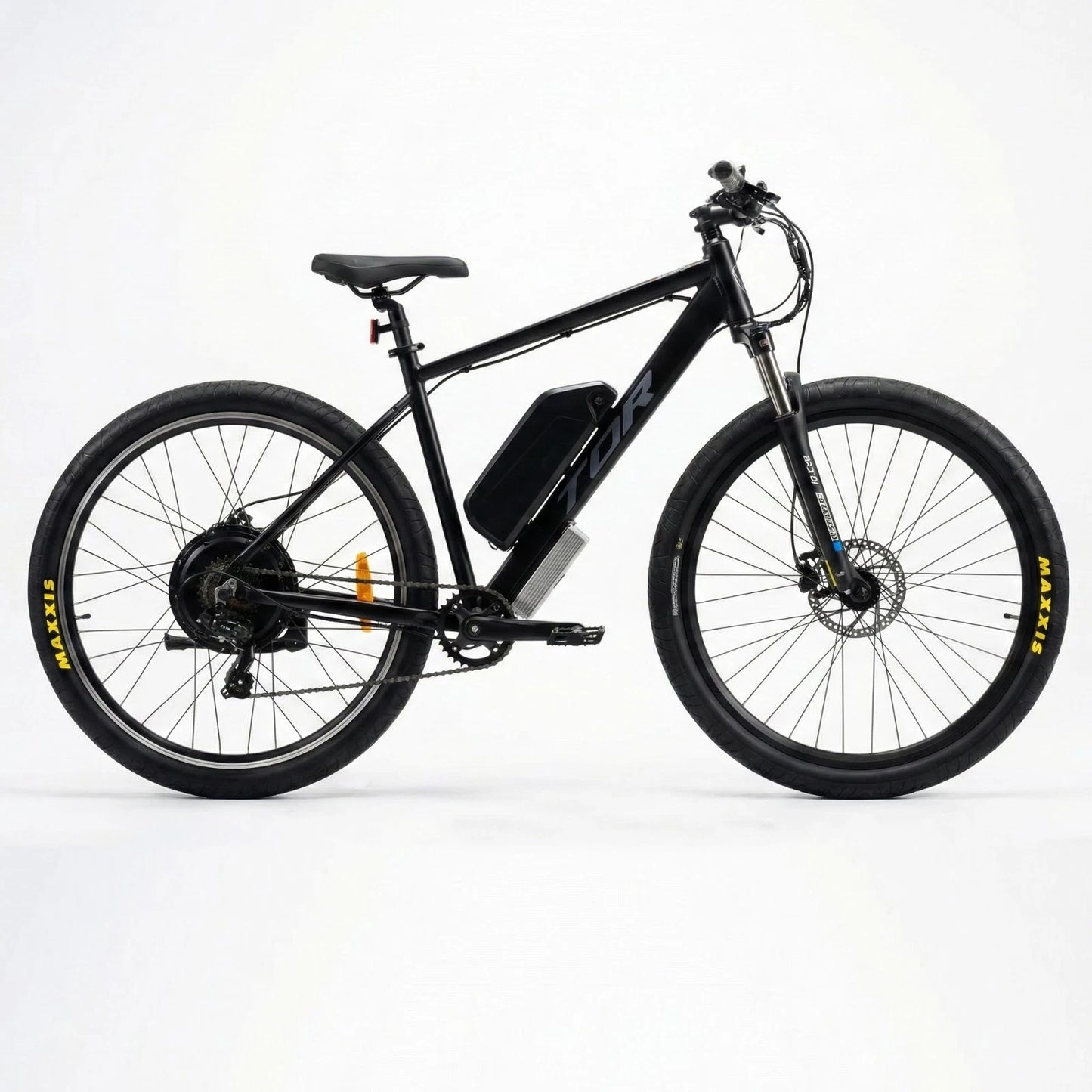 1500W TDR Mountain Electric Bike 29" Downtube Battery Black Frame