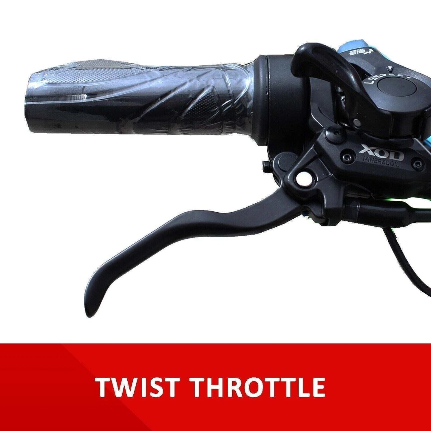 1500W TDR Mountain Electric Bike 29" Downtube Battery Black Frame