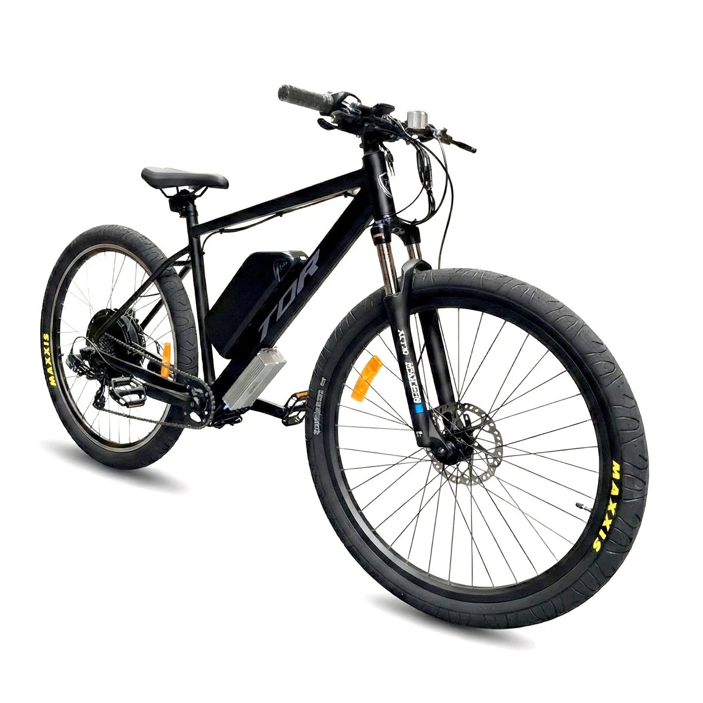 1500W TDR Mountain Electric Bike 29" Downtube Battery Black Frame