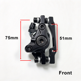 Front & Rear JSHOUBIKE Brake Disc Caliper with Brake Pads For Bicycle Mountain Bike MTB