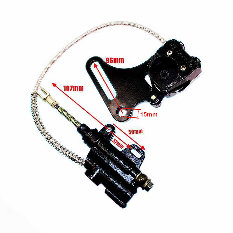 Rear Brake Caliper Cylinder System Dirt Pit Bike 110/125/140cc for Atomik Pitpro Dirt Trail Pit Bike