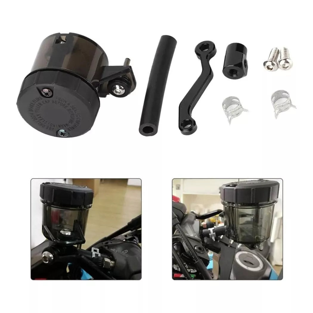 Universal Motorcycle Front/Rear Brake Fluid Master Cylinder Reservoir – Blue Finish