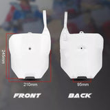 White Gloss Motorcross Bikes Number Plate Frame For Honda CRF 70 80 100 - TDRMOTO